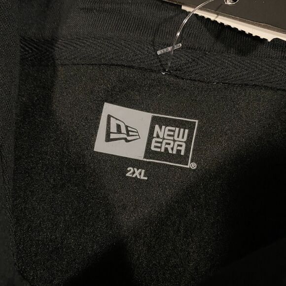 Los Angeles LA Kings Wordmark Logo New Era Hoodie Womens 2XL Black NHL Hockey - Picture 10 of 16